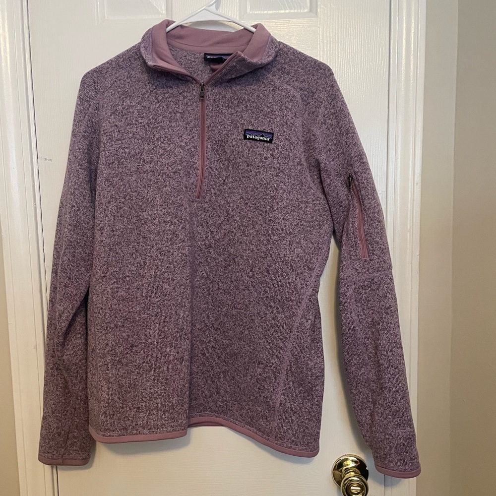 Patagonia womens better sweater 1/4 zip - purple